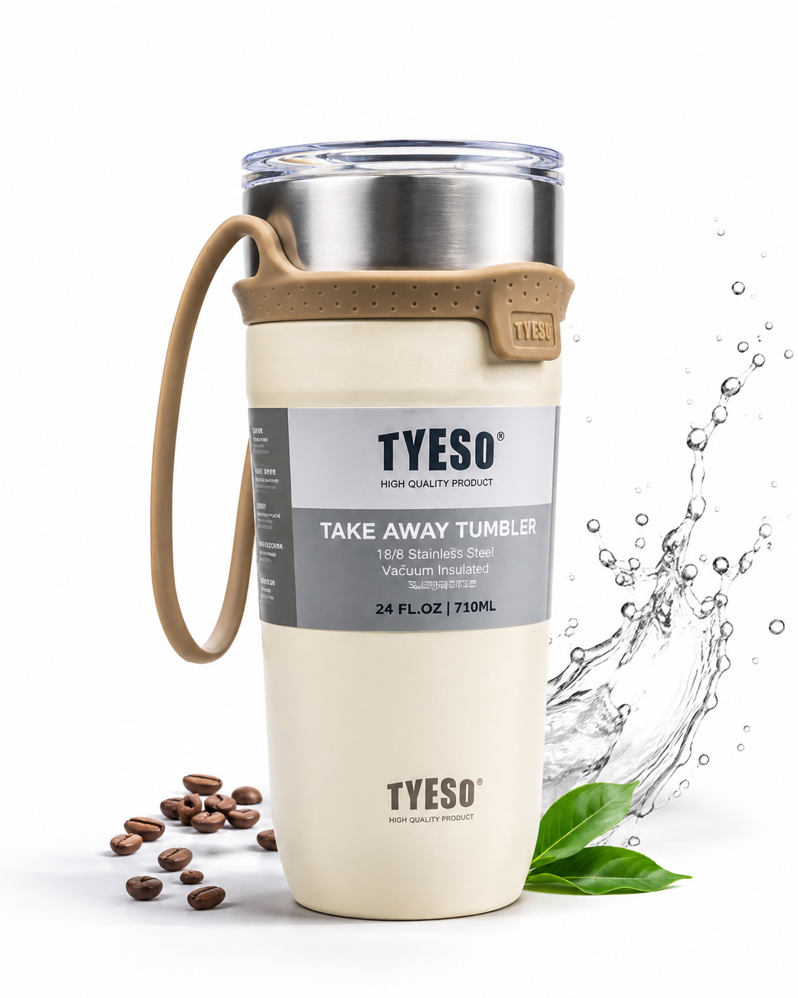 TYESO® Vacuum Insulated Tumbler – 710ml Premium Stainless Steel Travel Tumbler