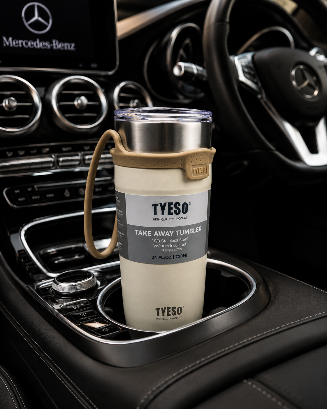 TYESO® Vacuum Insulated Tumbler – 710ml Premium Stainless Steel Travel Tumbler