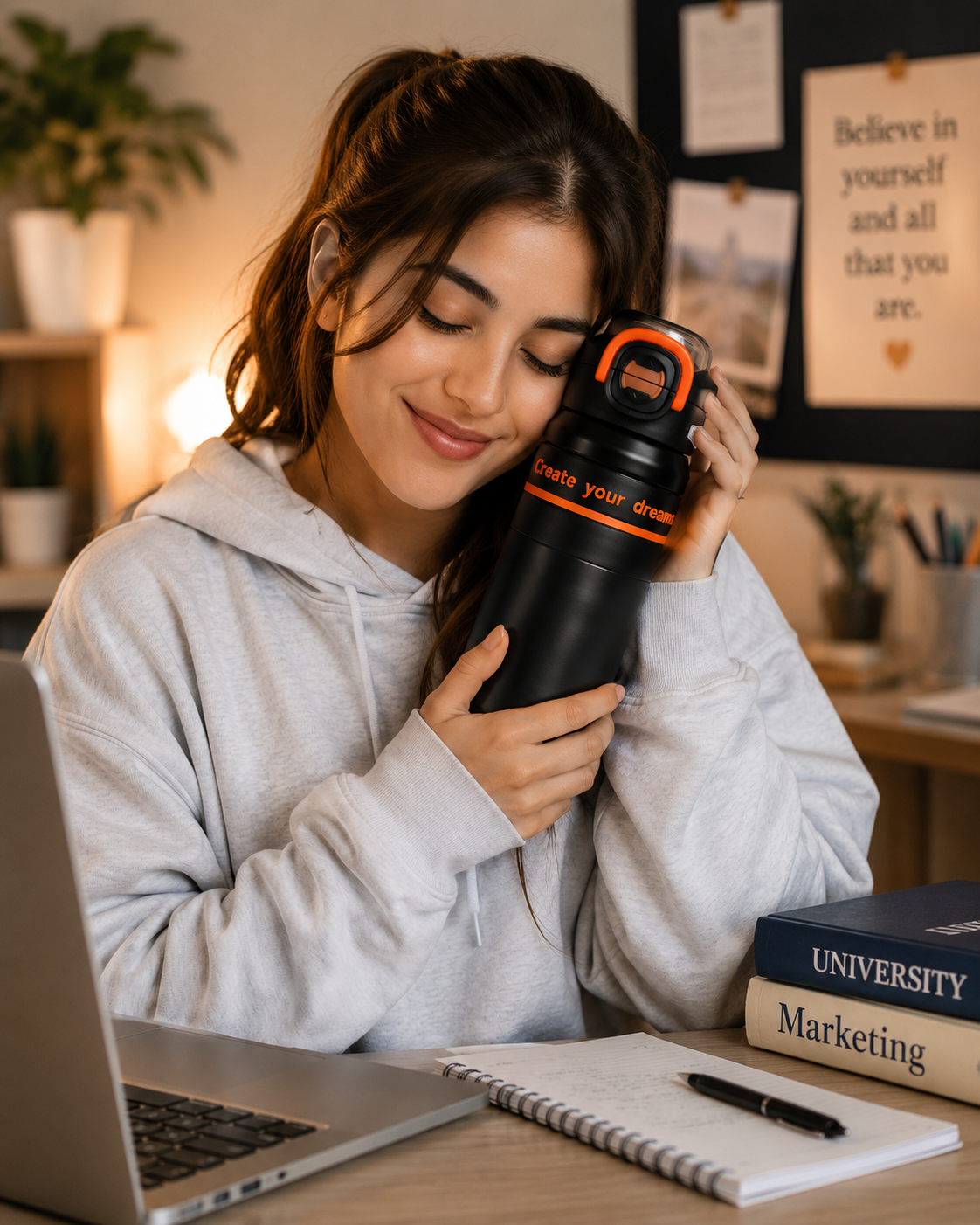 Fashion 650ml Premium Vacuum Insulated Stainless Steel Water Bottle