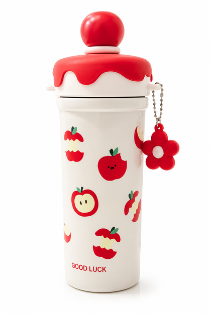 Cute Good Luck Strawberry 800ml Vacuum Insulated Thermos Flask