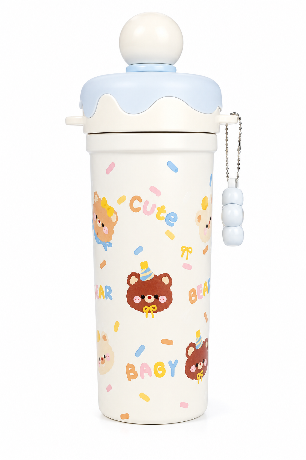 Cute Good Luck Strawberry 800ml Vacuum Insulated Thermos Flask