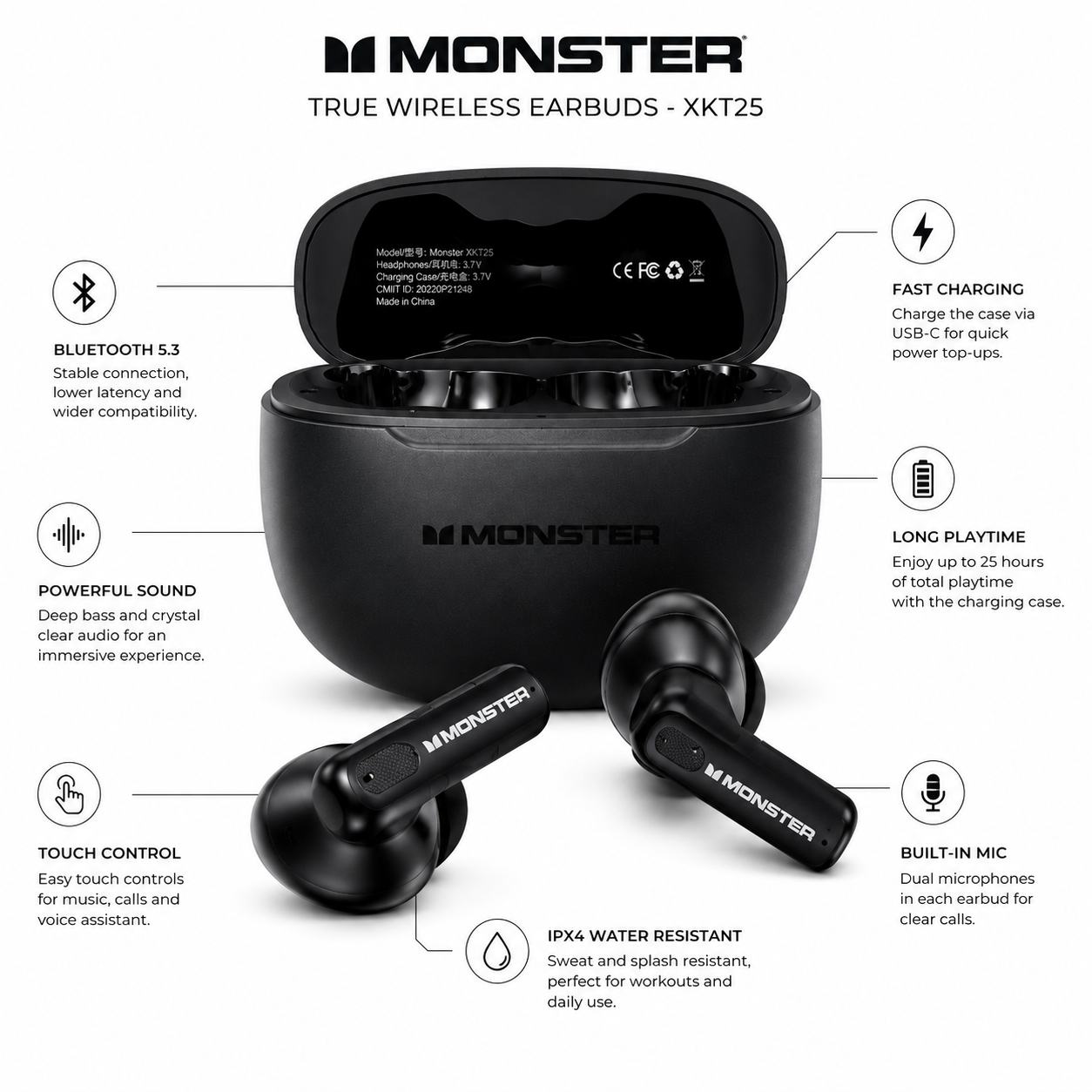 Monster Airmars XKT26-5.4 Earbuds