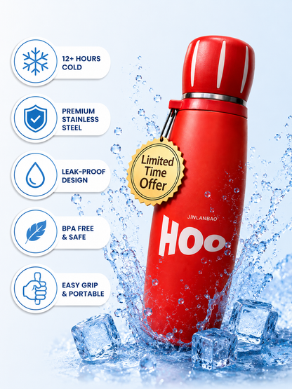 HOO Luxury Thermal Flask – Hot & Cold Insulated Water Bottle