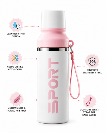 Stylish 1000ml Double Wall Stainless Steel Travel Cup