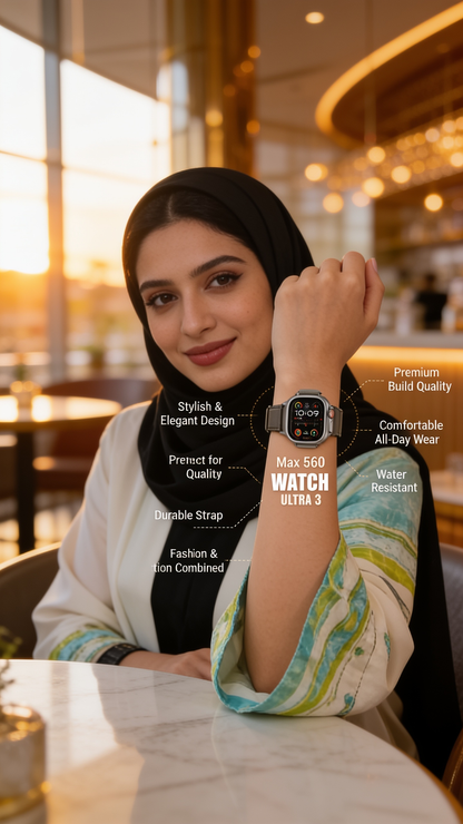 Watch Ultra 3 Max 560 7+1 Premium Edition – Smart, Stylish & Powerful