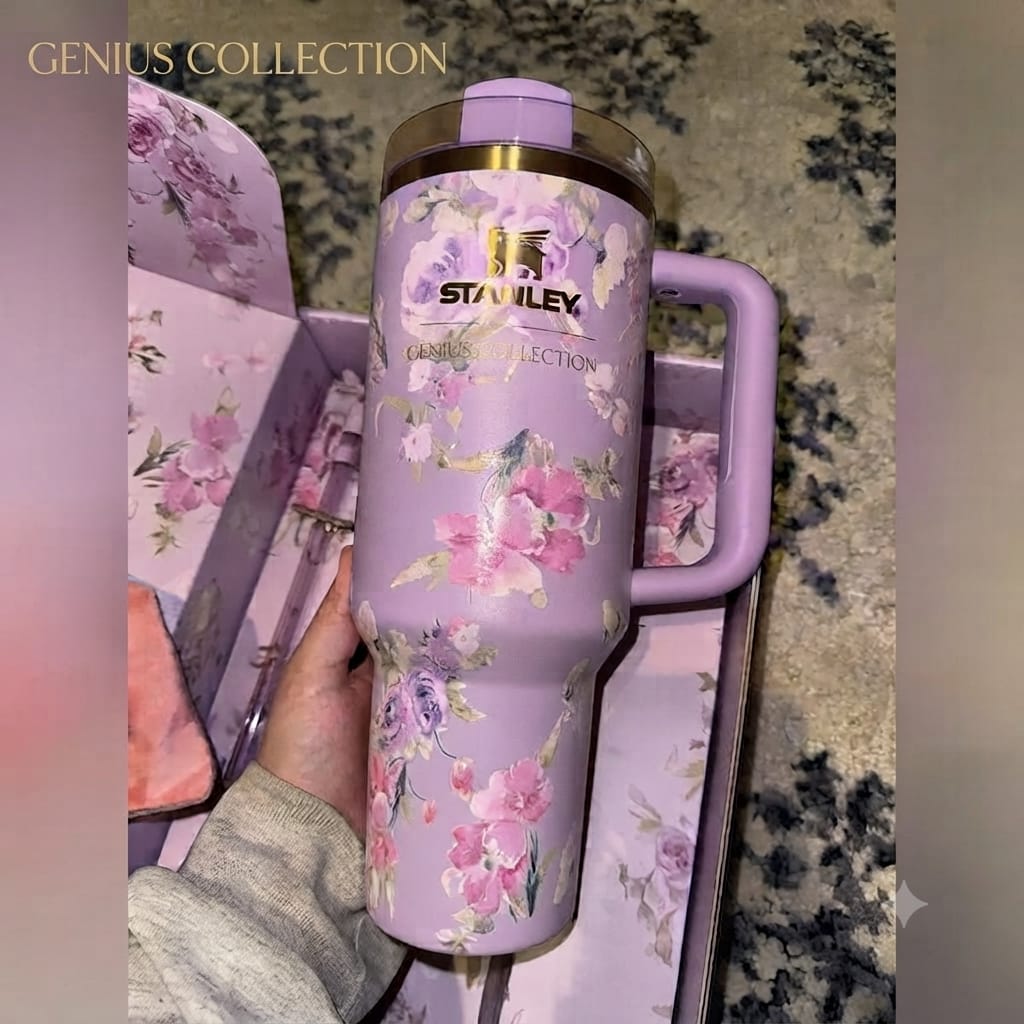 Stanley x LoveShackFancy 40oz Lavender Floral Quencher H2.0 Tumbler