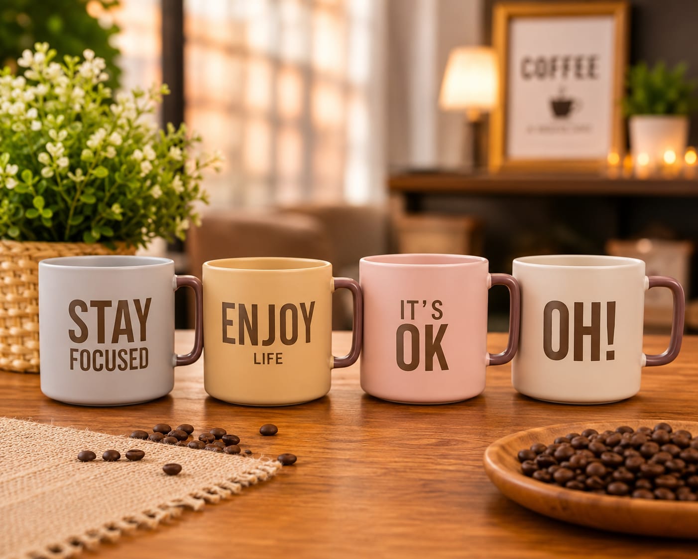 “Stay Focused” Ceramic Mug