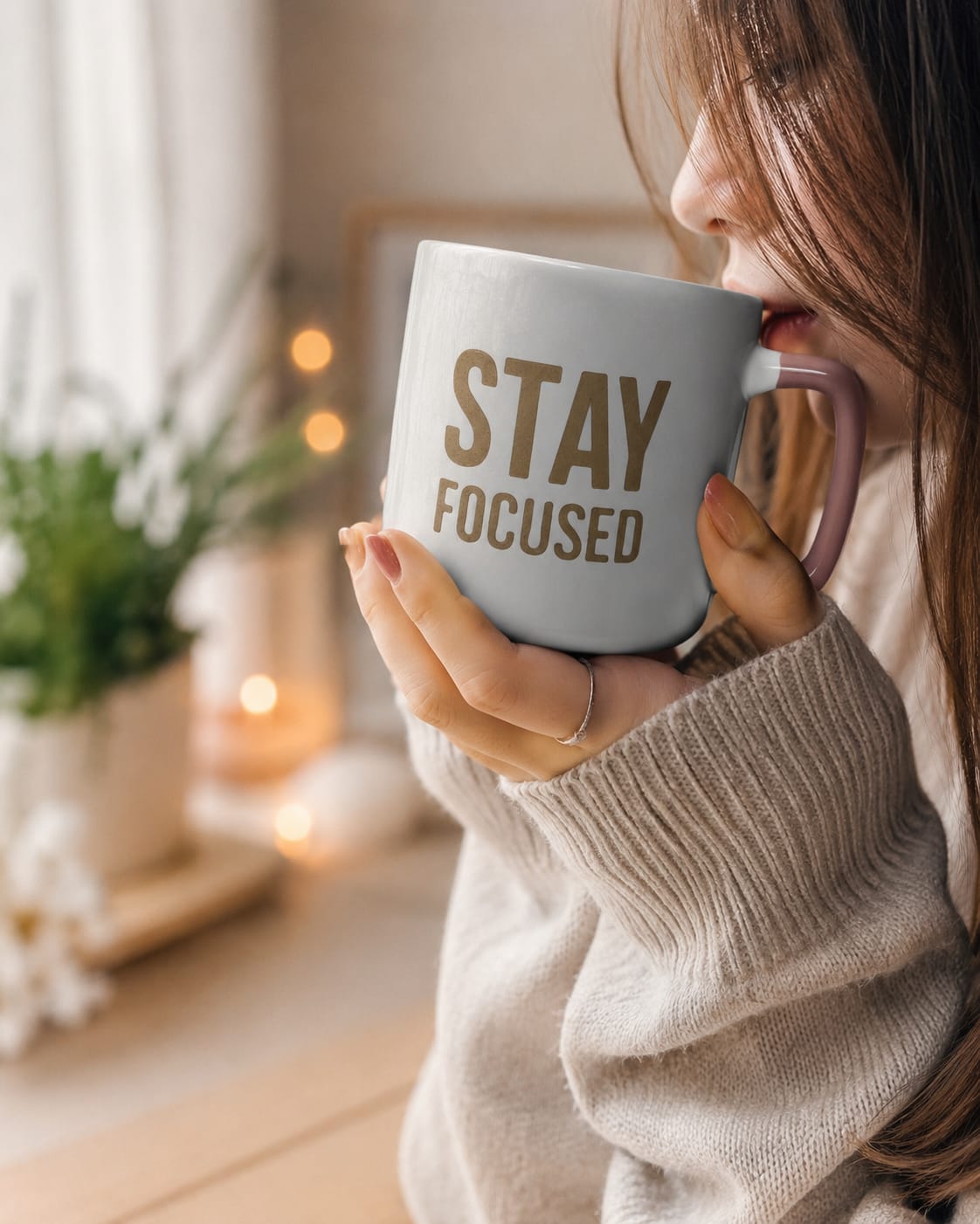 “Stay Focused” Ceramic Mug