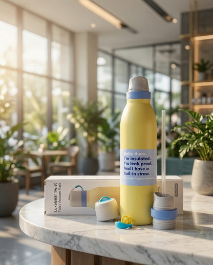 Premium Twist Vacuum Flask 700ml – Leak-Proof Hot & Cold Water Bottle