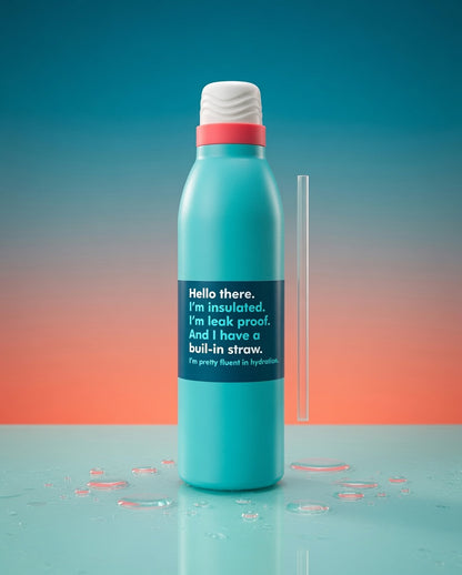 Premium Twist Vacuum Flask 530ml – Leak-Proof Hot & Cold Water Bottle