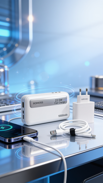 ROMOSS Power Core 10000Mah Pro – 22.5W Fast Charging Power Bank