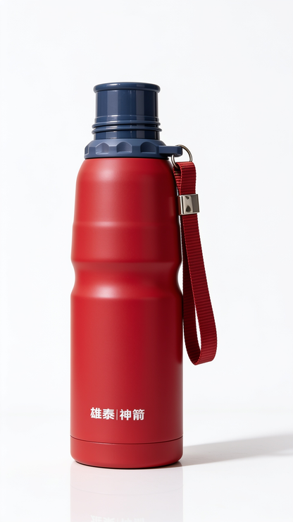 XiongTai ShenJian 500ml Stainless Steel Vacuum Thermos Flask - Red