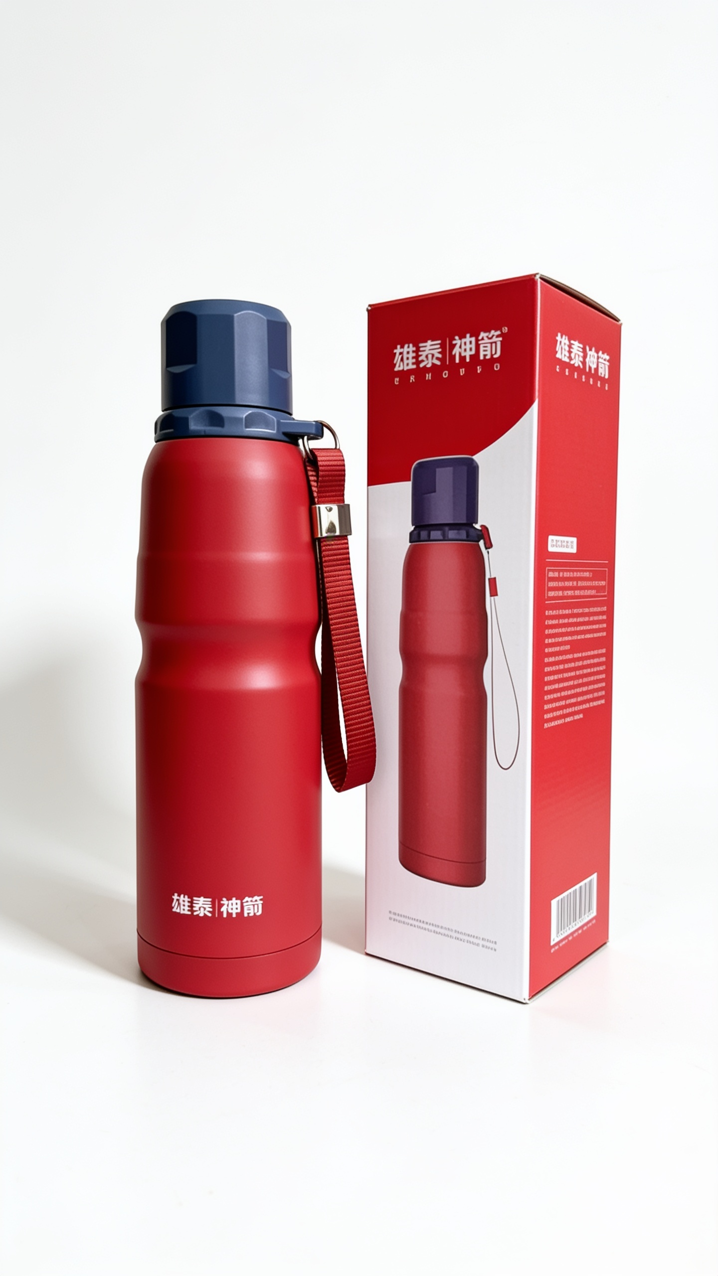 XiongTai ShenJian 500ml Stainless Steel Vacuum Thermos Flask - Red