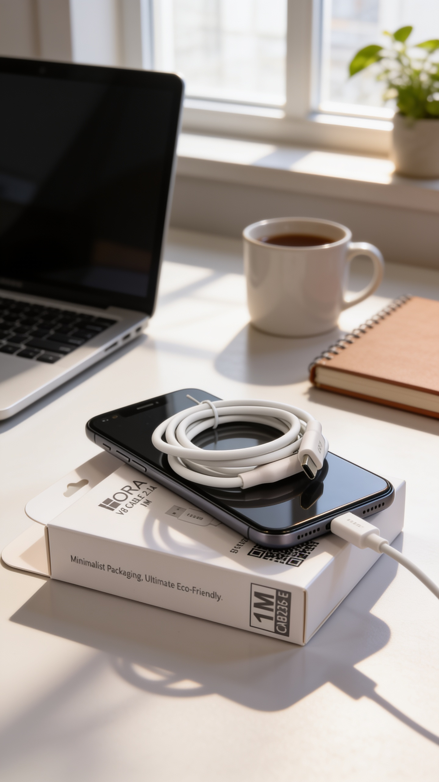 Hora V-8 Cable 2.1A Android/iPhone Cable