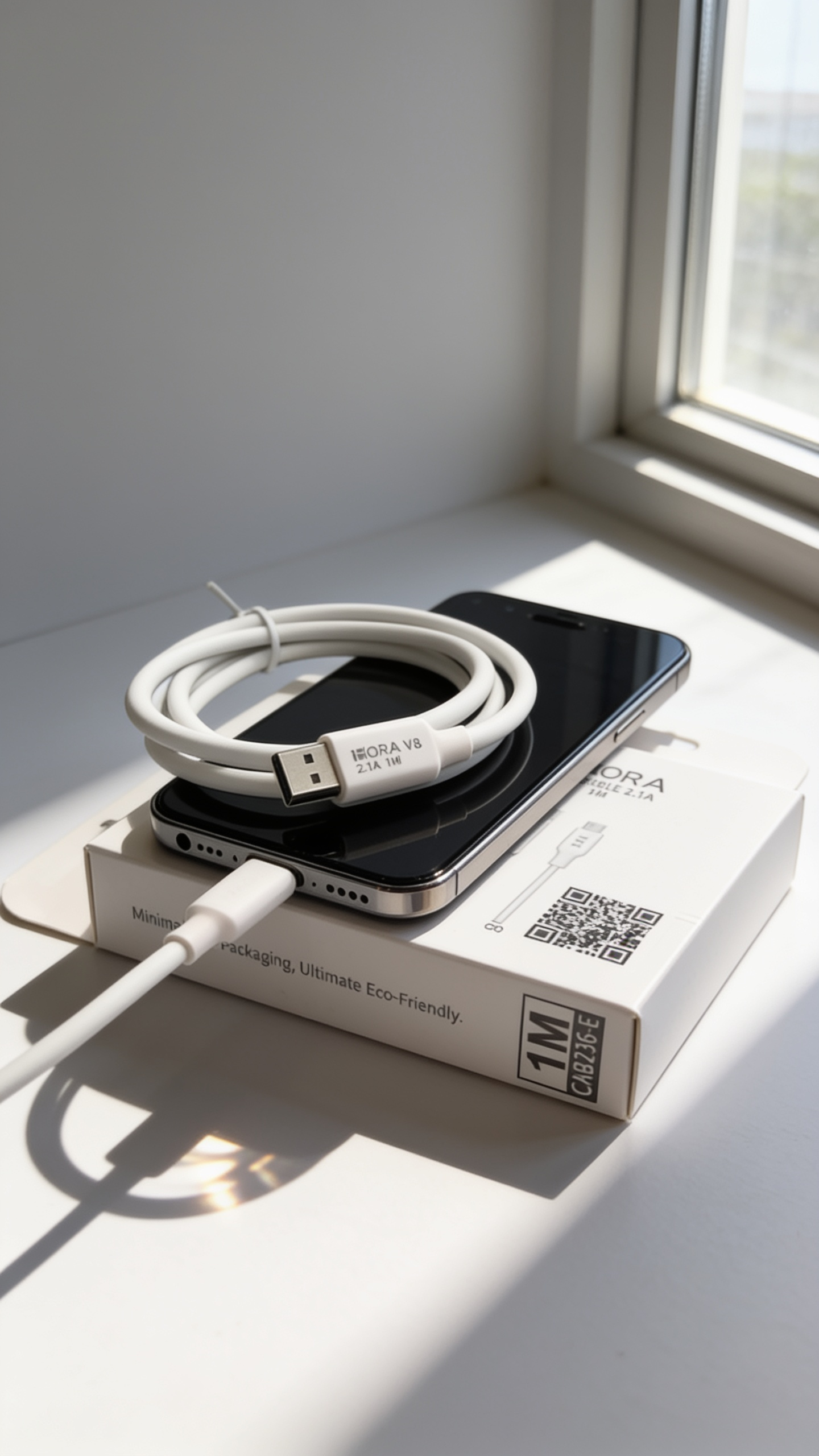 Hora V-8 Cable 2.1A Android/iPhone Cable